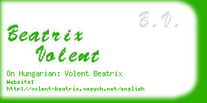 beatrix volent business card